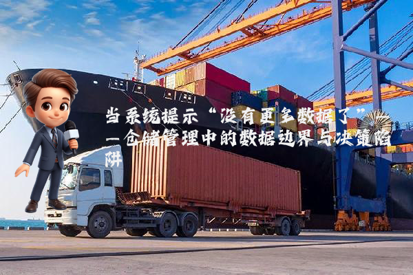 当系统提示“没有更多数据了”——仓储管理中的数据边界与决策陷阱